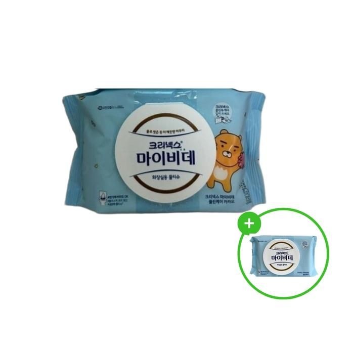 크리넥스 마이비데 클린케어 카카오 40매 16팩(마이비데 30매 증정)