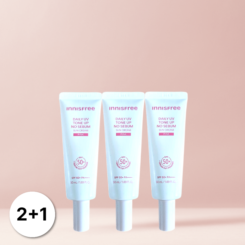 이니스프리 데일리 UV 톤업 노세범 선크림 햇빛차단제 50ml 3개