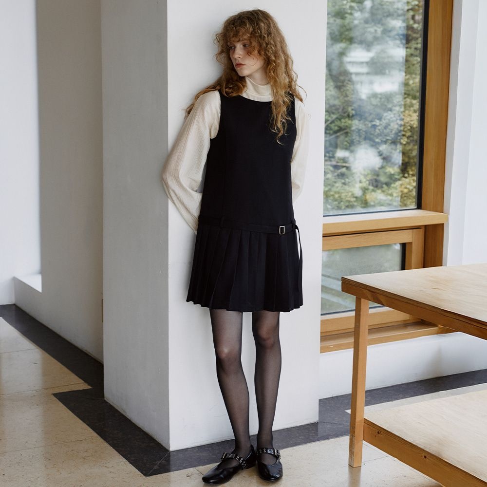 Pleated belt mini ops [KNFW07OPS02]_Black