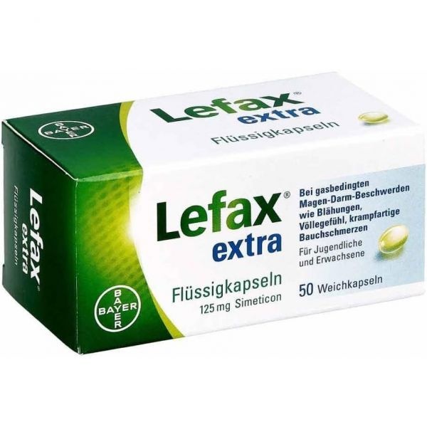 LEFAX [해외] Lefax 추가 리퀴드 캡 50 팩 또한 압력 감각 관련 복통 성 다이제스티브. 삼키기 쉬운 시메티콘.