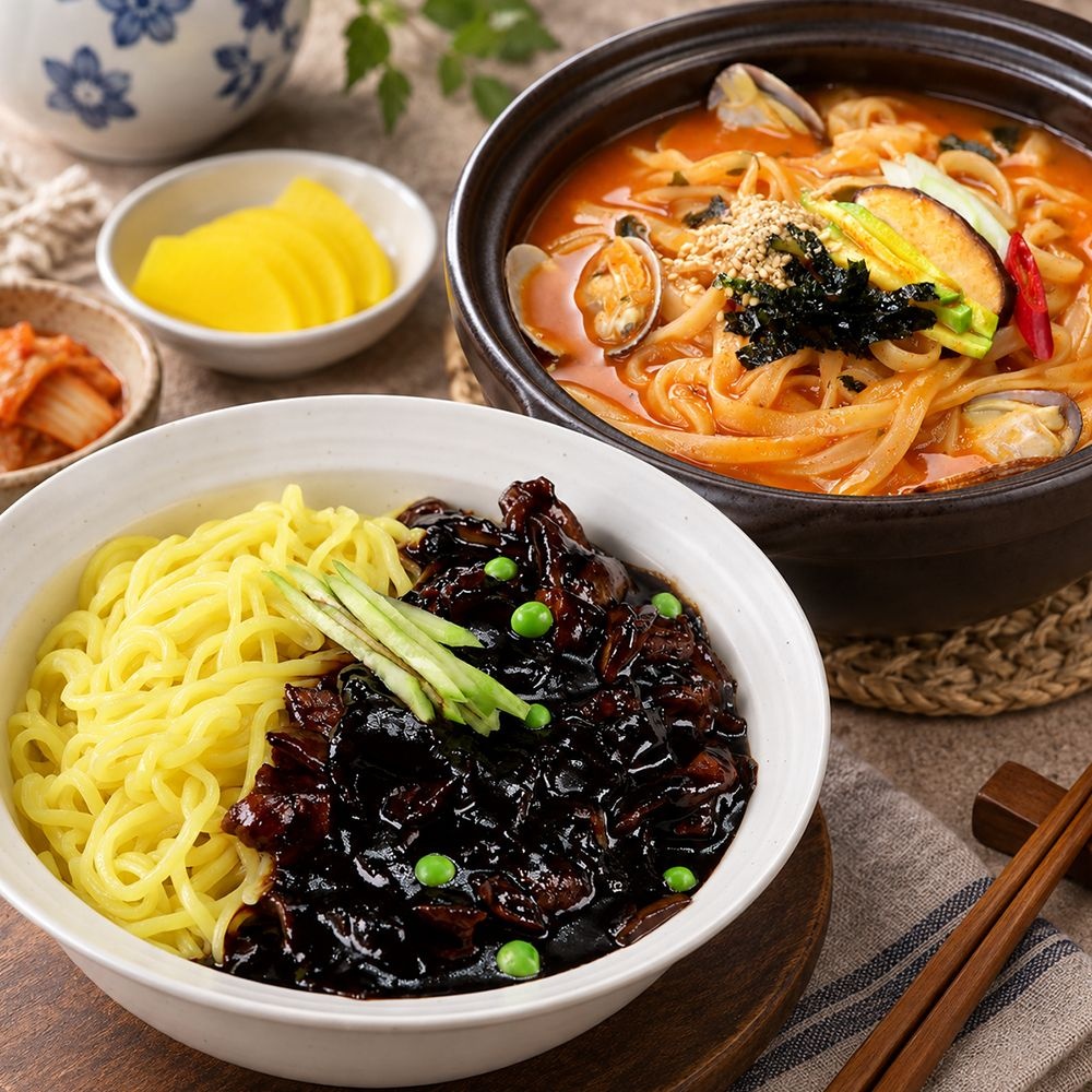 [소소락] 짜장면/강릉 장칼국수 6인분. 인기 면요리 모음
