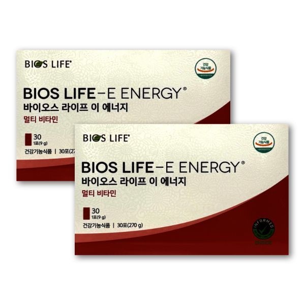 유니시티 에너지 9g X 30포 2박스 바이오스 라이프 이 멀티 비타민