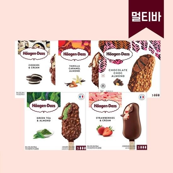 하겐다즈 아이스크림 멀티바3개입X3개 / 총9개