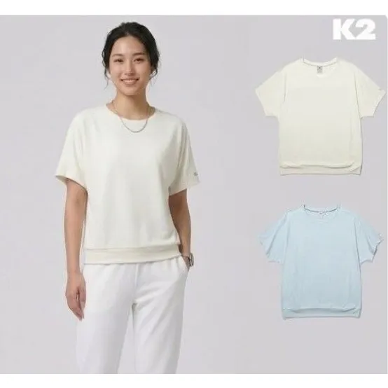 [최초가 89,000원]여성 시그니처 반팔 라운드 KWM24274