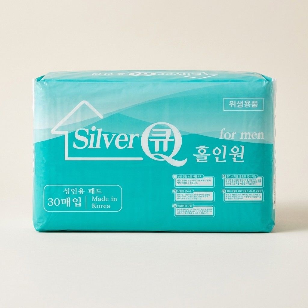 실버큐 남성 30매 국산 홀인원 소변패드 6팩