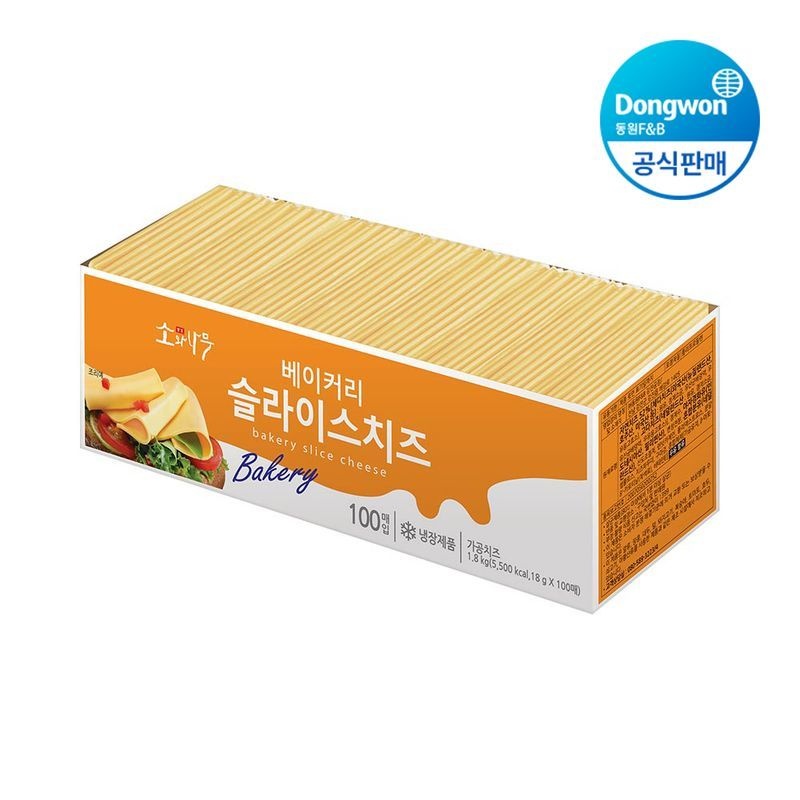 동원 소와나무 베이커리 슬라이스 치즈 1.8kg 1개
