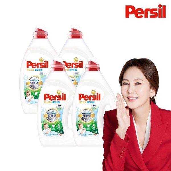 퍼실 마이크로 효소 베이비젤 1.5L x 4개 (일반/드럼 겸용)