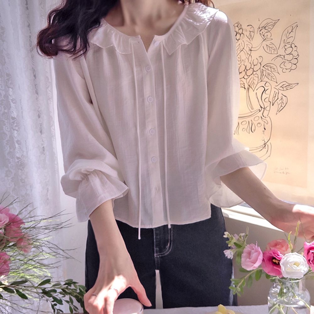 슈브링크 샤링카라 찰랑핏 부드런 블라우스