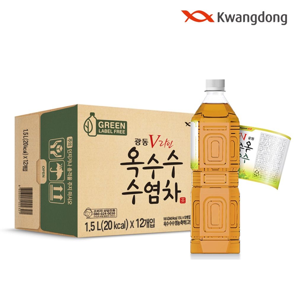 [오늘출발] 광동 [광동직영] 옥수수수염차 무라벨 1.5L x 12pet