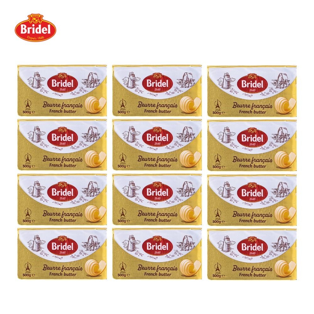브리델 [공식] 브리델 무염버터 500g X 12개 베이킹버터