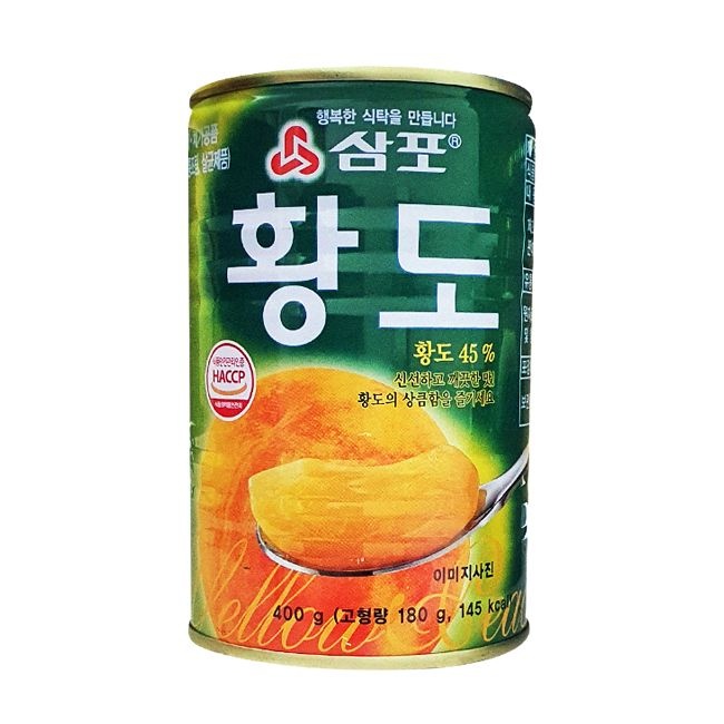 삼포 황도 슬라이스 400g x10캔