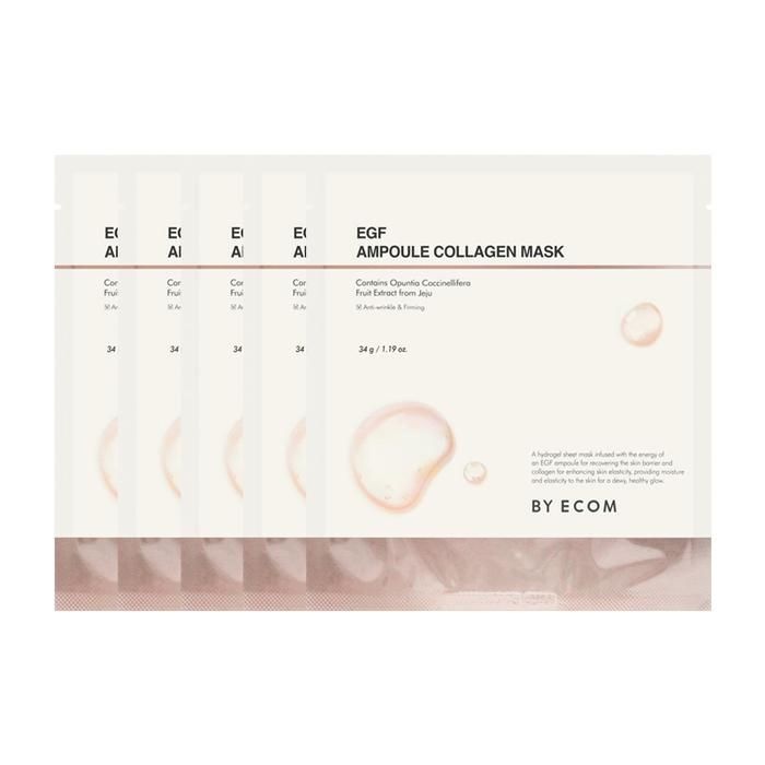 바이애콤 EGF 이지에프 앰플 콜라겐 마스크팩 5매입