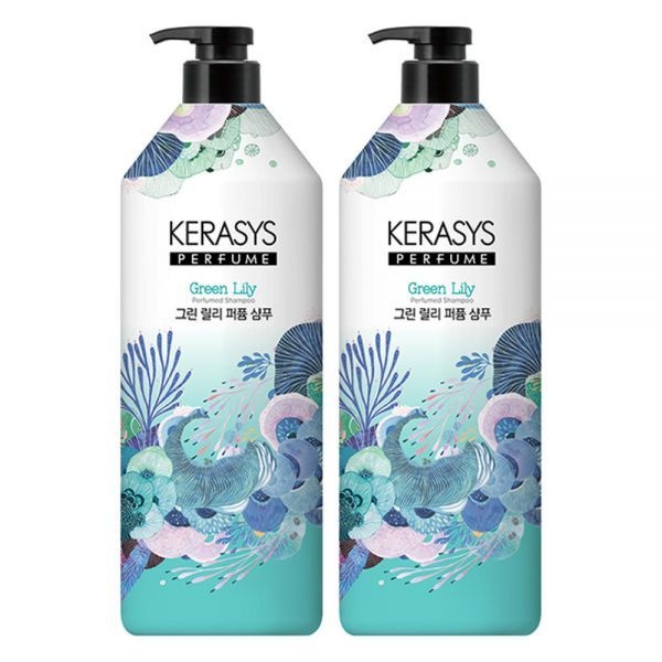 케라시스 퍼퓸 그린 릴리 샴푸, 1L, 2개