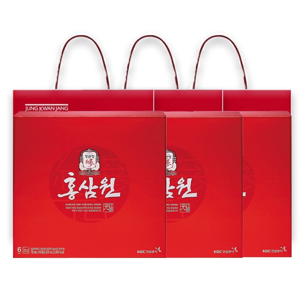 정관장 홍삼원 70ml 60포 3박스 쇼핑백포함-선물세트