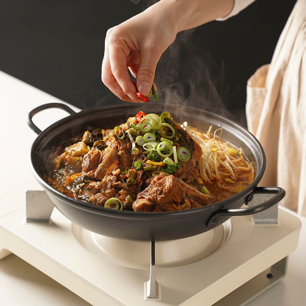 감자탕 맛집[47년 감자탕장인] 따귀탕 싱글 5팩(1kg*5팩, 소스5개), 특허 감자탕