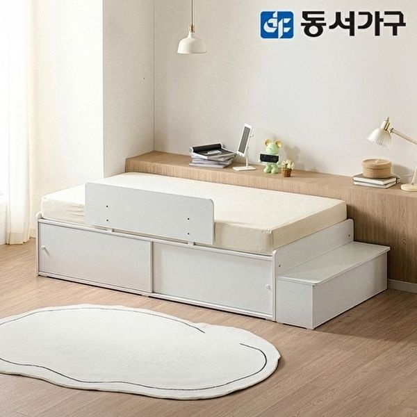 [동서가구]뉴라보 SS B타입+수납계단+안전가드+편백황토숯 독립매트 DF646047