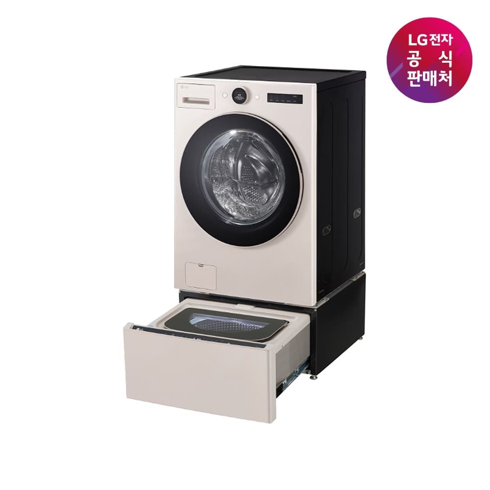 (현대홈쇼핑) LG 트롬 오브제컬렉션 스팀 워시콤보 세탁건조기+미니워시 FH25ESX (FH25ES+FX4EC)