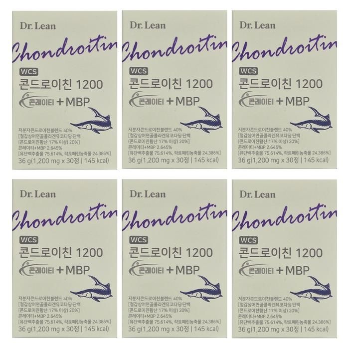 닥터린 콘드로이친 1200 콘레이티 + MBP 1200mg x 30정 6박스 HIS