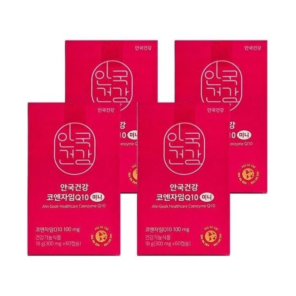 안국건강 코엔자임Q10 미니 300mg x 60캡슐 4개 HIS