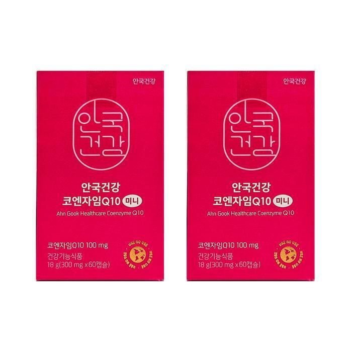 [패션플러스][안국건강]안국건강 코엔자임Q10 미니 300mg x 60캡슐 2개 HIS (51561885)