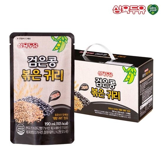 삼육두유 검은콩 볶은귀리 두유 190ml