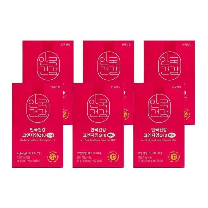 [패션플러스][안국건강]안국건강 코엔자임Q10 미니 300mg x 60캡슐 6개 HIS (51561891)