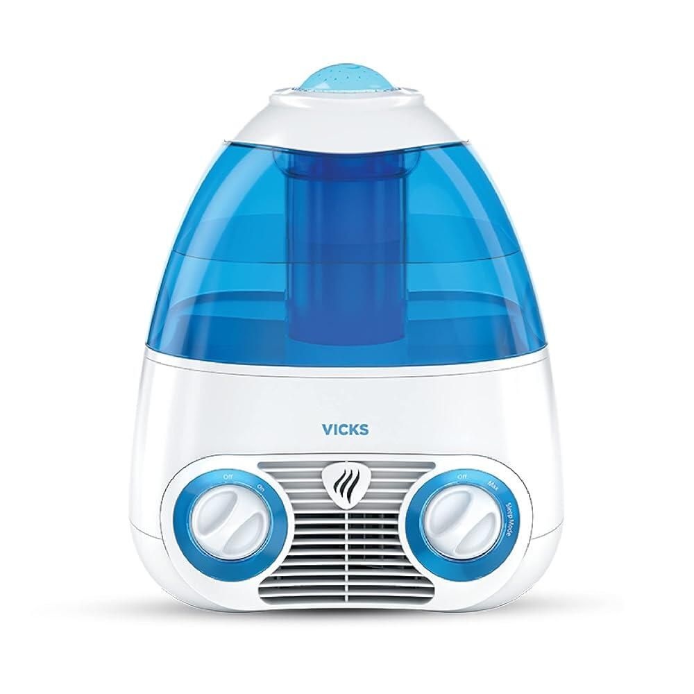 Vicks [해외] Vicks Starry Night 필터 쿨 미스트 가습기 중대형 방 3.8L1갤런 탱크 - 와 라이트 업 스타 나이트 디스플레이 VapoPads와