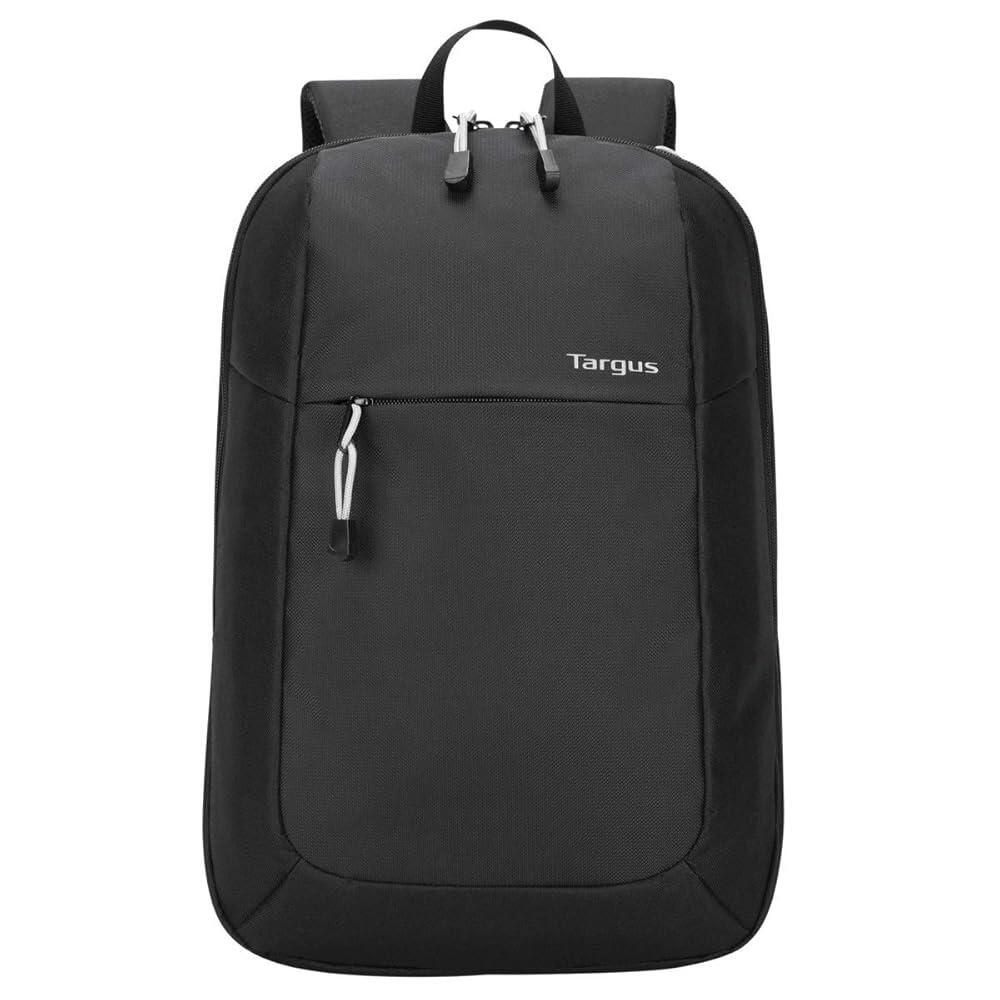 Targus [해외] Targus Intellect Essentials 고급 노트북 백팩 경량 방수 슬림 여행용 패드 백 서포트 빠르게 넣고 뺄 수 있는 스태쉬 파