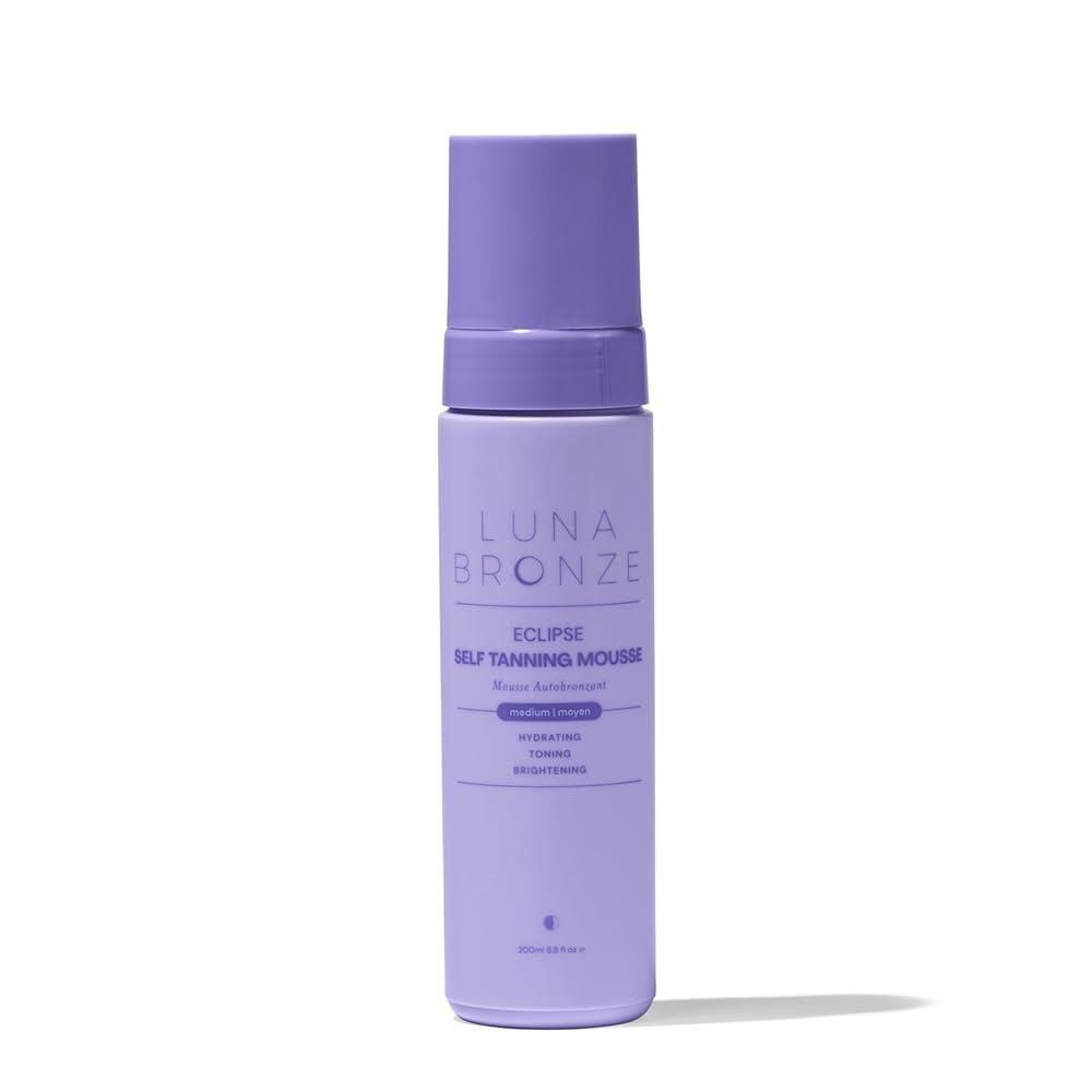 Luna Bronze [해외] Luna Bronze Eclipse 셀프 탠 무스 미디엄 줄무늬가 없는 선리스 태너 6-8시간 골든 데블롭스 알로에 베라가 함유된 경