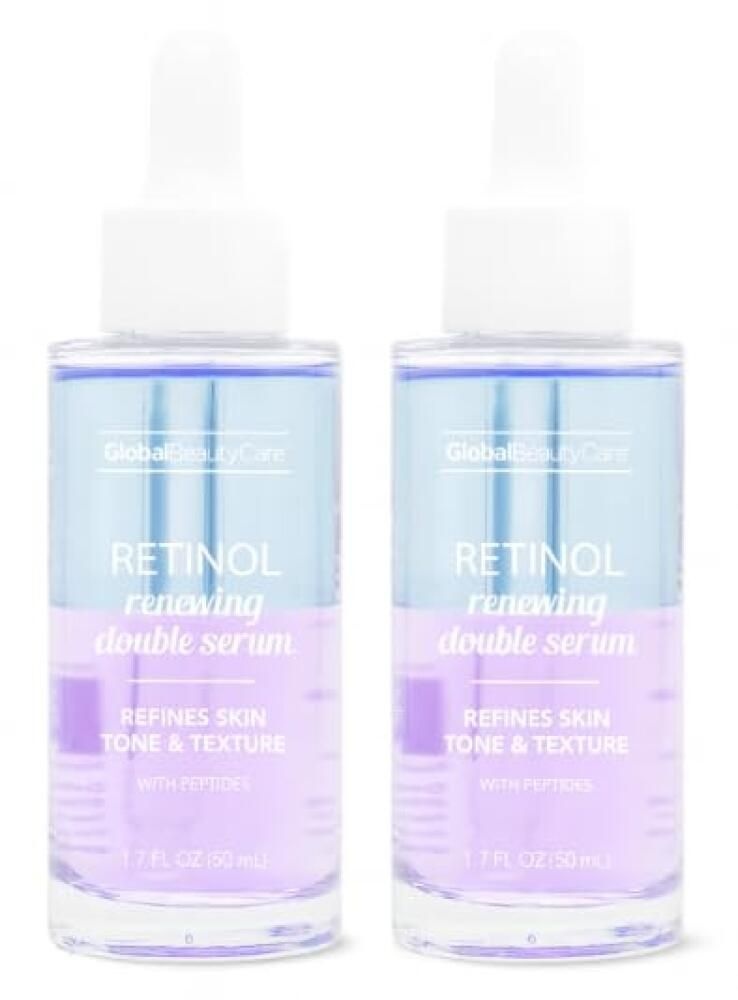 [해외] Global Beauty Care 레티놀 리뉴잉 더블 럼 펩타이드 500ml1.7액량 온스 피부 톤과 질감 개선 파라벤 프리 [호환]