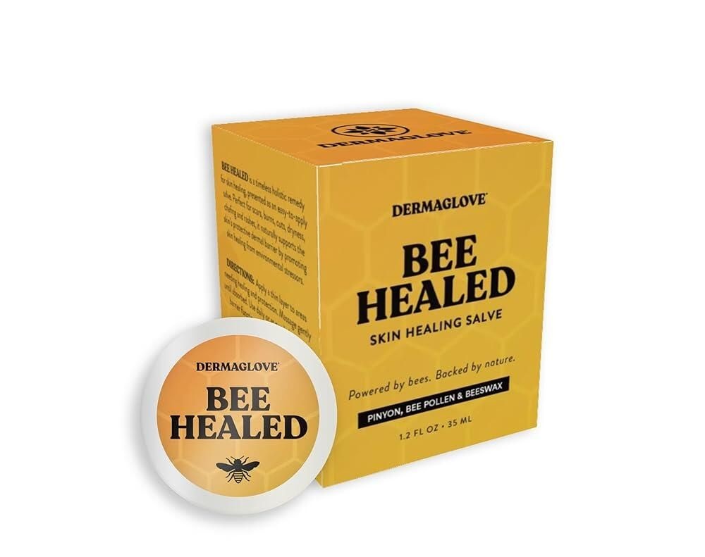 Dermaglove [해외] Dermaglove - Bee Healed Skin Healing Salve with Pinyon Pollen & Beeswax Promotes Cell and Dermal Rejuvenation Natural Ingredients Powered by Bees Back