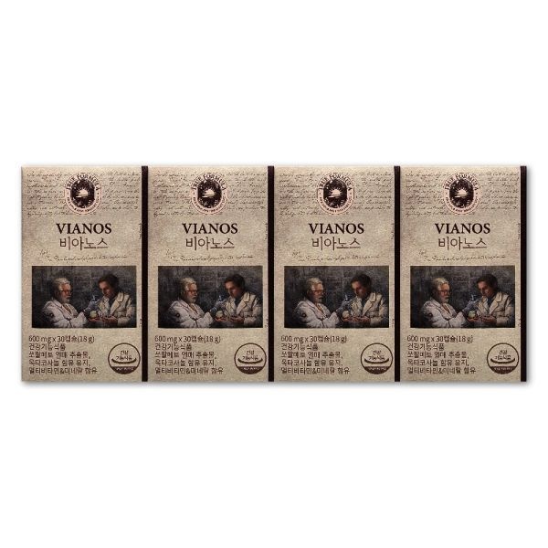 트루포뮬러 트루포뮬러 비아노스 600mg X 30캡슐 4박스 쏘팔메토 옥타코사놀 전립선 건강 영양제 도움 효능 비아녹스