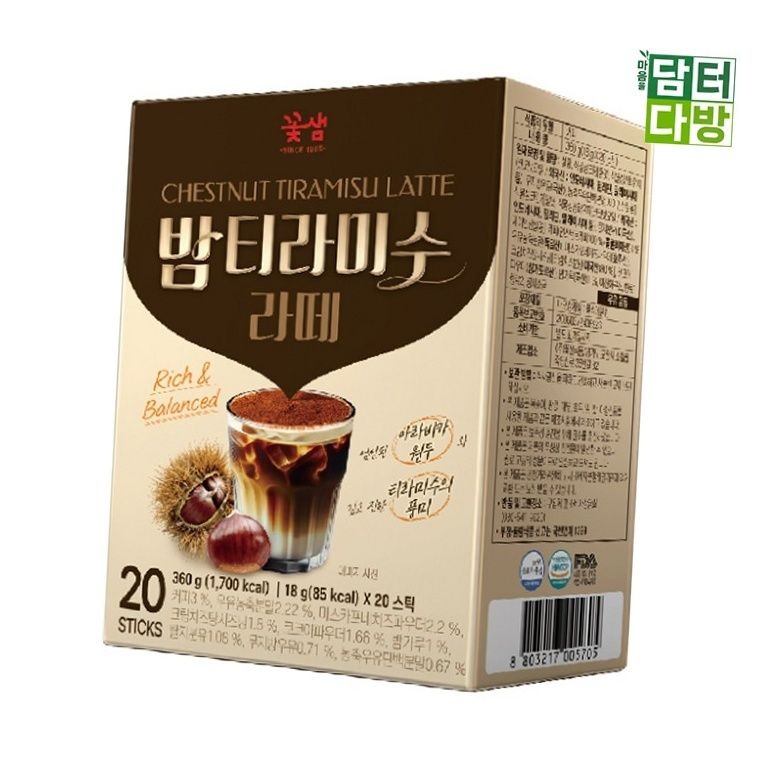 꽃샘 라떼 밤 티라미수 콜롬비아 아라비카, 20스틱