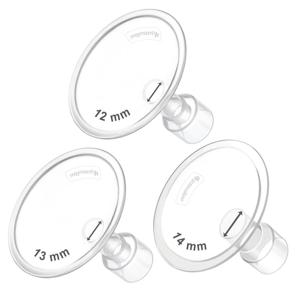 [해외] Maymom MyFit Flanges Pano Goldie 팩 9 10 11 mm Medela 유축기 와이드 베이스 좁은 커넥터와 호환 [호환]