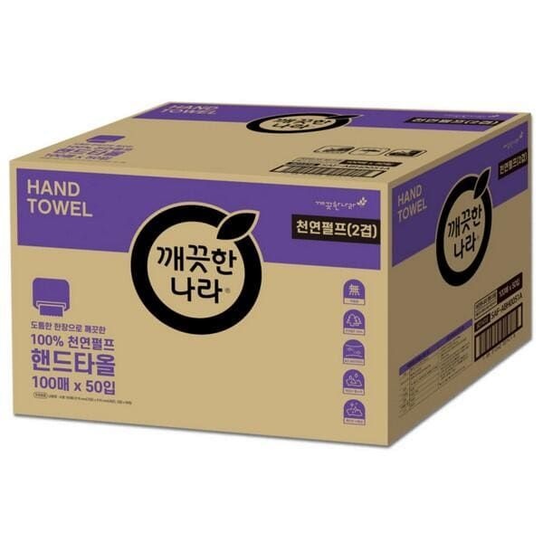 (현대Hmall) 아트박스/오피스큐 깨끗한나라 핸드타올 에코형 5000매 100매 50팩