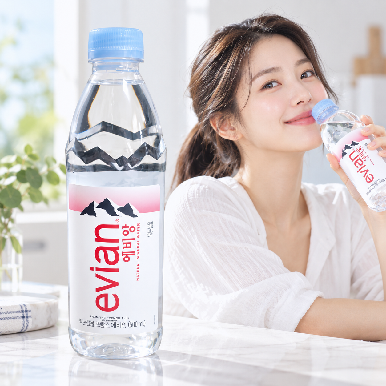 에비앙 생수 천연광천수 미네랄 500ml 24개
