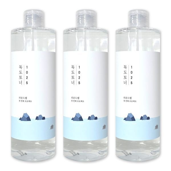 라운드랩 1025 독도 토너 대용량 500ml 3개 촉촉닦토 12관왕 각질쓱싹
