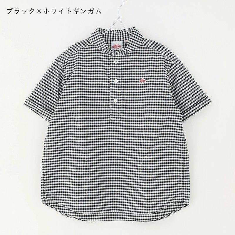 [해외] 단톤 DANTON 셔츠 옥스퍼드 셔츠 여성용 반팔 라운드 DT-B0283OXP