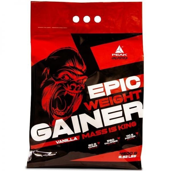 Besuche den PEAK-Store [해외] PEAK EpIc WeIght GaIner - 4500g 바닐라 맛 I 분말 30회 분량 근육량 쉐이크 단백질 매트릭스 (유청 카제인 달걀 단백질) 탄
