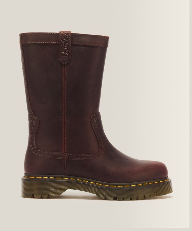 [백화점상품] DR.MARTENS 애니스톤 풀 온 부츠 - 체리 레드 크레이지 호스 / 43168600
