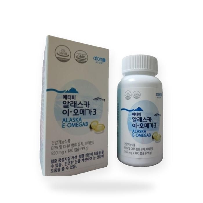 애터미 알래스카 이-오메가3 550mg x 180캡슐 2개(AD)