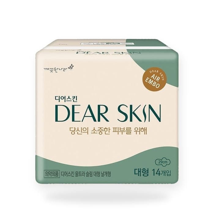 깨끗한나라 디어스킨 울트라슬림 날개형 대형 14P 생리대