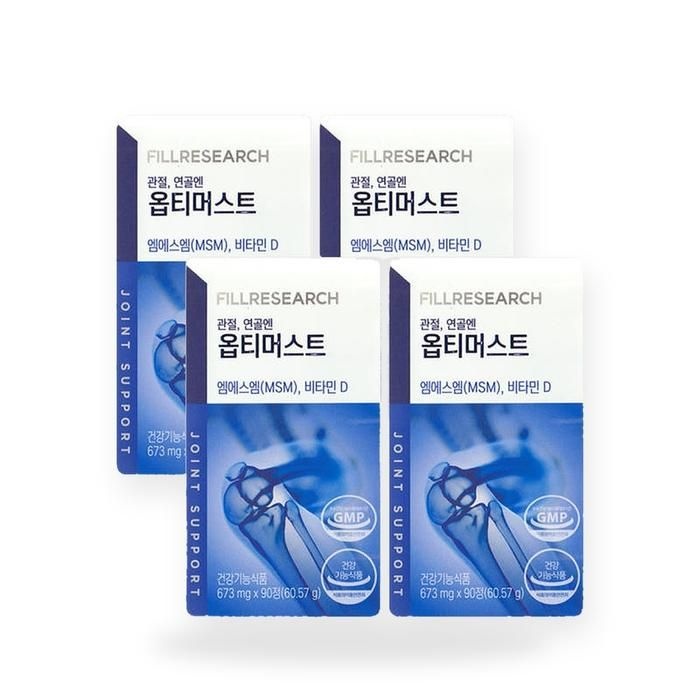 제품 뒷면의 사용방법을 참조해주세요. 필리서치 옵티머스트 관절 연골 뼈 비타민D 옵티 OPTI MSM 673mg x 90정 4박스(SH)