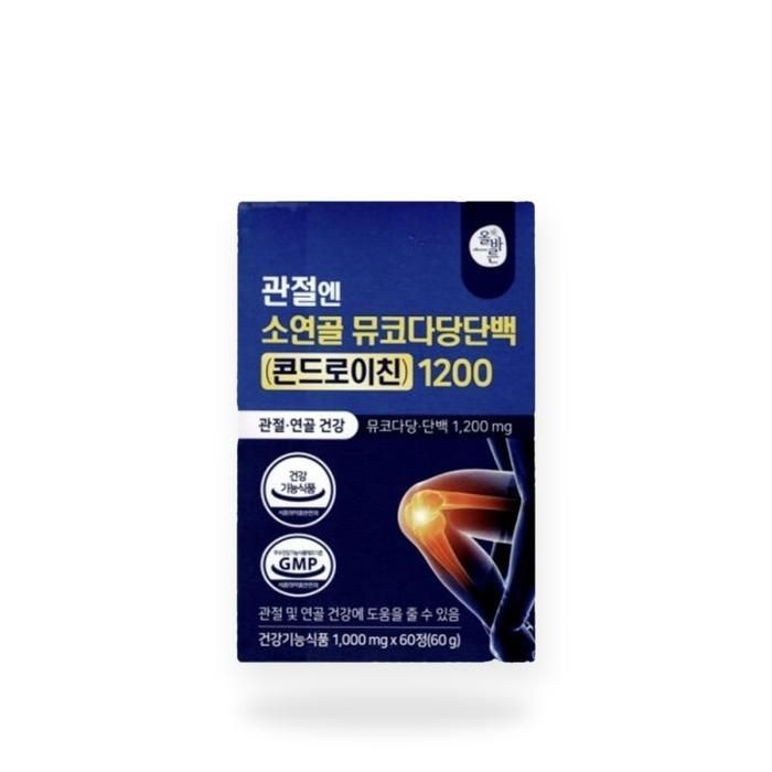 ALLBARUN 관절엔 소연골 뮤코다당단백 콘드로이친 1200 1000mg x 60정 5개(AD)