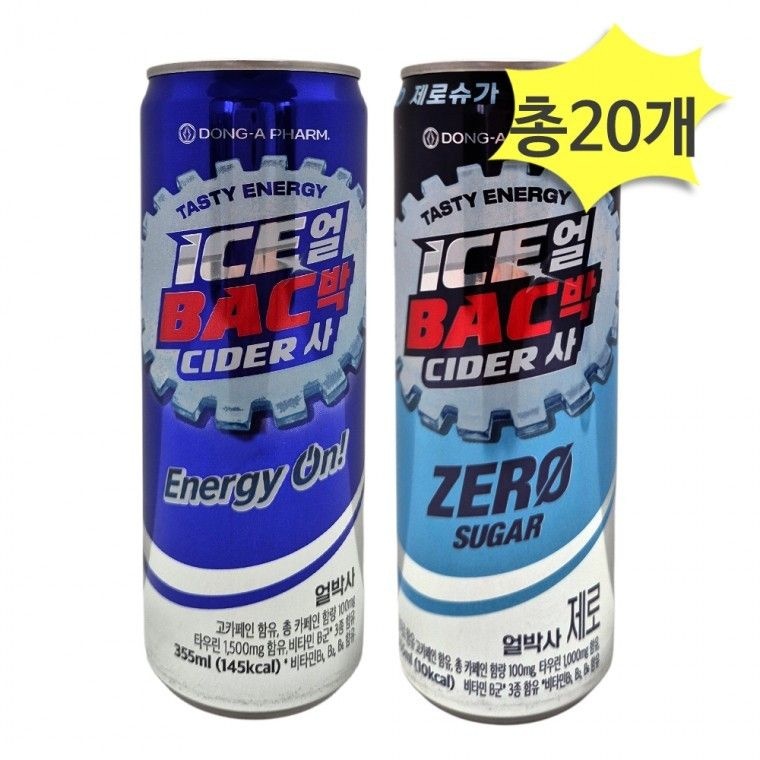동아에코팩(주) 동아제약 얼박사 355ml 제로 각10개 총20개P.V