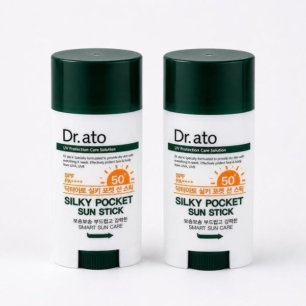 닥터아토 실키 포켓 선스틱 (SPF50+ PA++++) 17g 2개