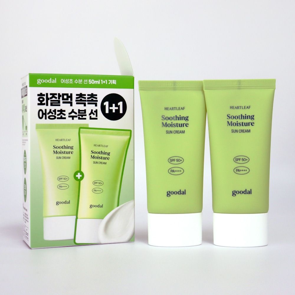 구달 맑은 어성초 진정 수분 선크림 50ml 1+1