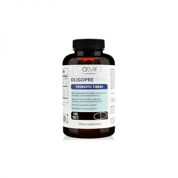 Marke: NATVIE Healthcare [해외] NATVIE are OLIGOPRE TETRA - 단쇄 프리틱 식이섬유 FOS, IMO, GOS 및 XOS 복합체 180정 1000 mg 정제 [B0F7LG2VQ1]