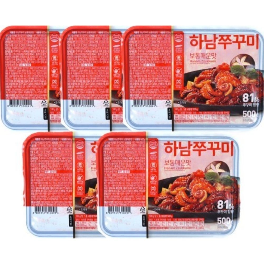 하남쭈꾸미 500g 5팩 보통매운맛