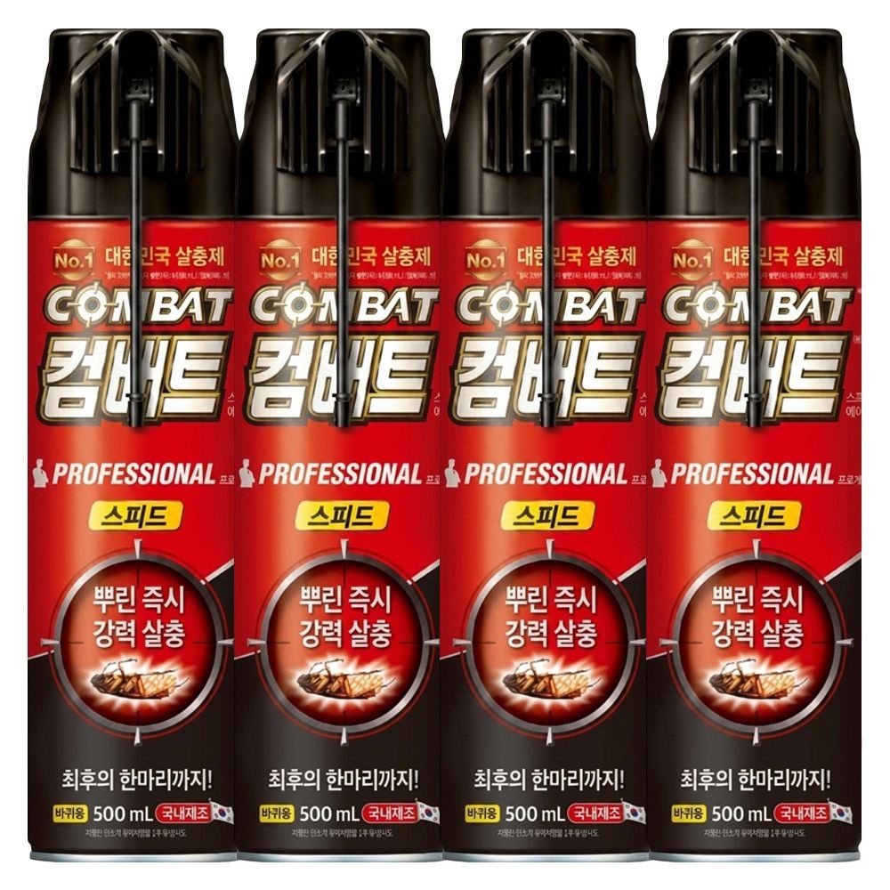 컴배트 스피드 에어졸 바퀴용 500ml X 4개